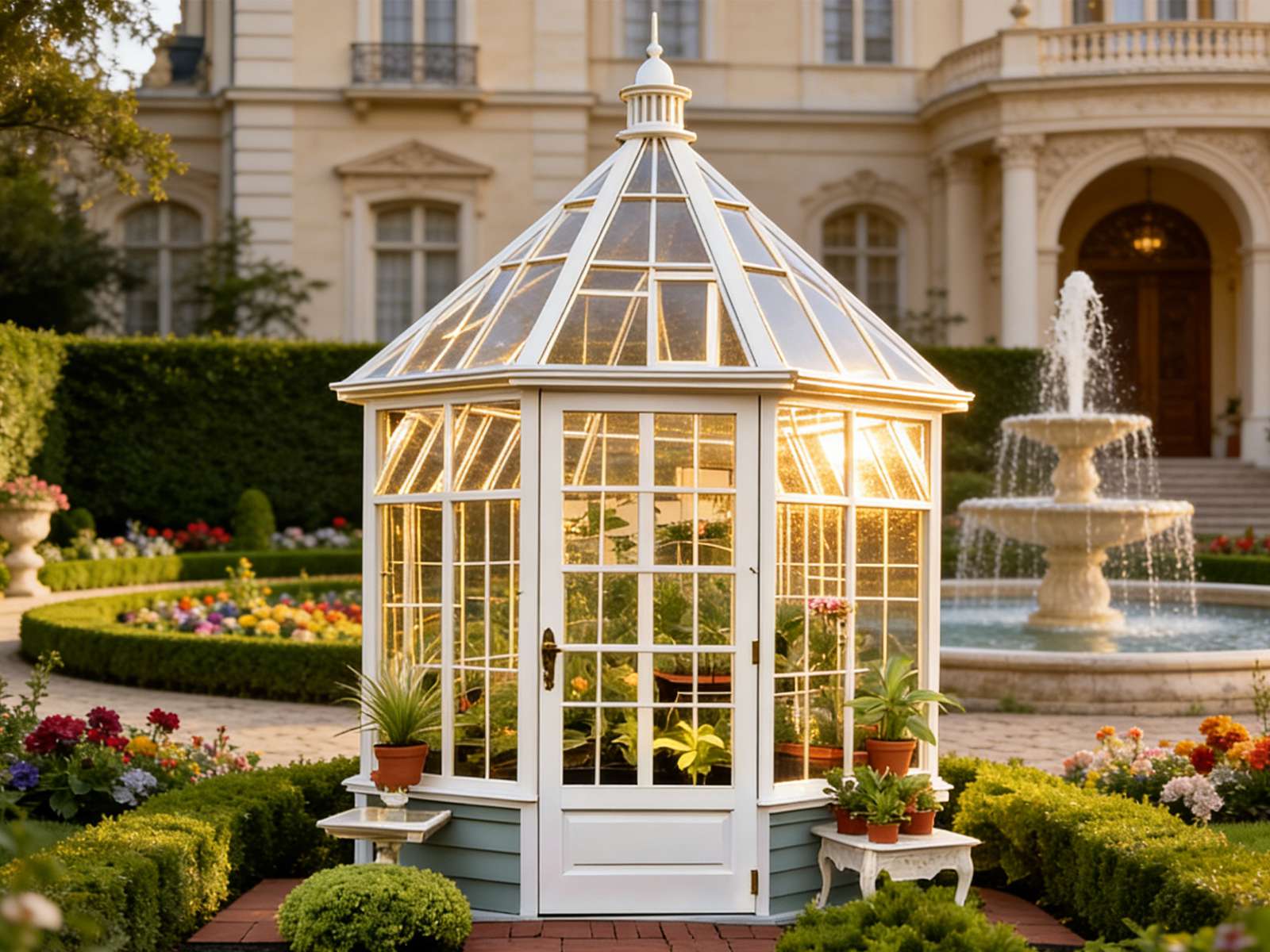 European Palace-Style Greenhouse,  Victorian greenhosue, European Palace-Style Greenhouse YSGH-225: A Fusion of Elegance and Durability